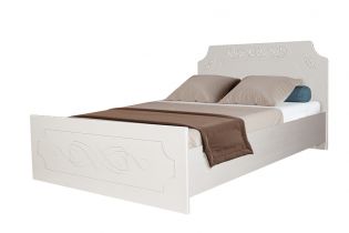 Белая кровать Барокко 80х200
