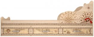 Пиратская детская кровать с ящиками Квест 90х190 5/1