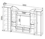 Мебель для гостиной МГС 8