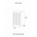 СВ Мебель Комод ВМ-10 Вега Серия 2