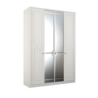 Шкаф 4-х дверный с зеркалом Азалия 24