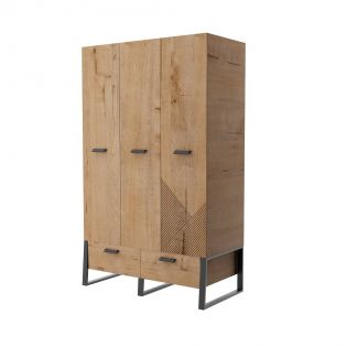 Шкаф для одежды 3-х дверный Оскар ИД 01.368